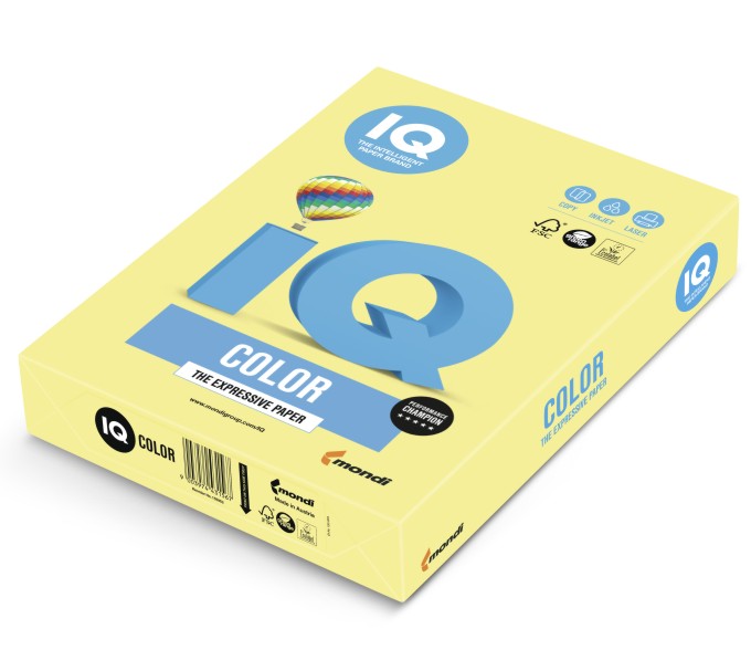Papier ksero iq color A4 cytrynowy zg34