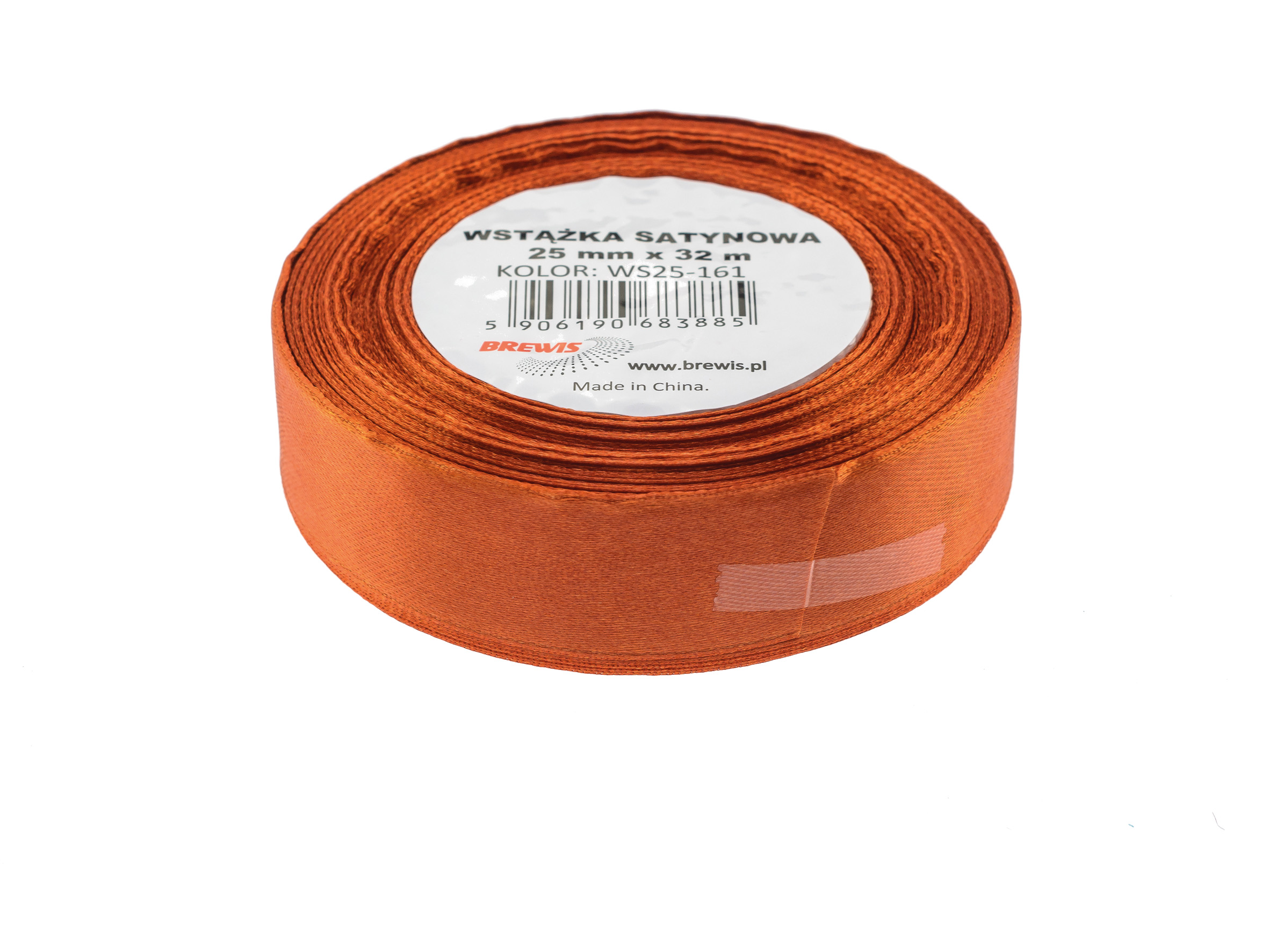 Wstążka Brewis satynowa 25 mm 32 m miedziany | eazbiuro.pl | Kliknij i kup!