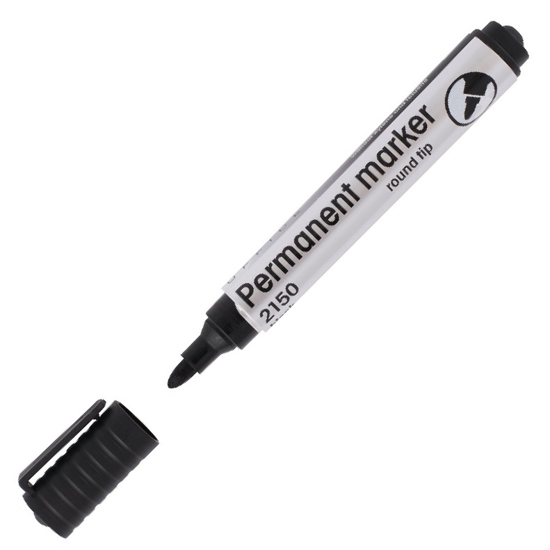 Marker eko niezmywalny 2150 czarny okrągły drect | eazbiuro.pl | Zamów błyskawicznie!
