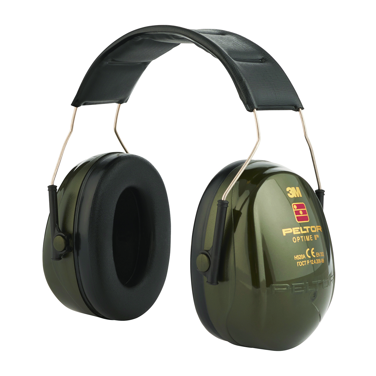 Nauszniki przeciwhałasowe 3m peltor optime ii, nagłowne, h520a-407-gq, zielone