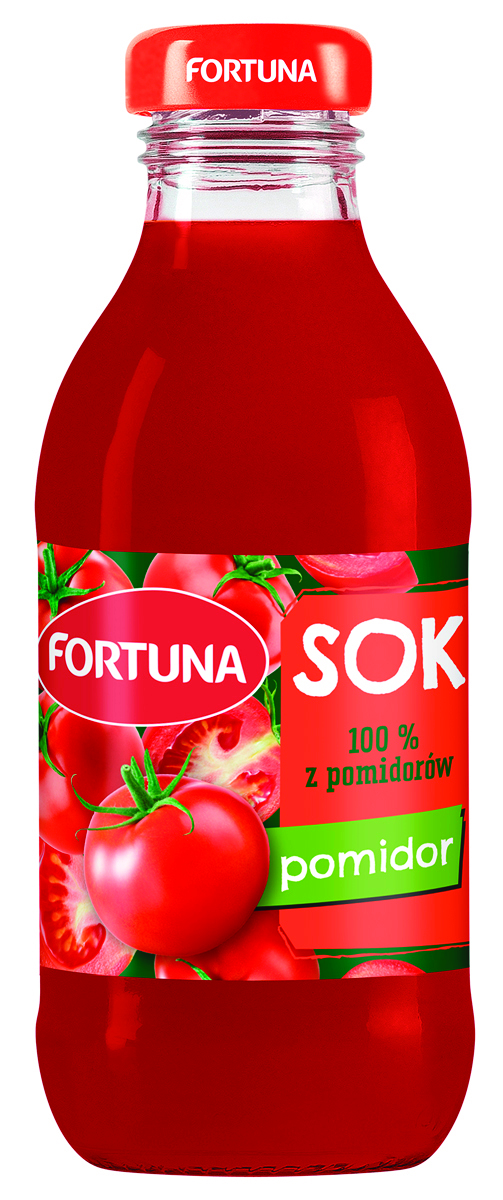 Sok FORTUNA, pomidorowy, szkło, 0,3l