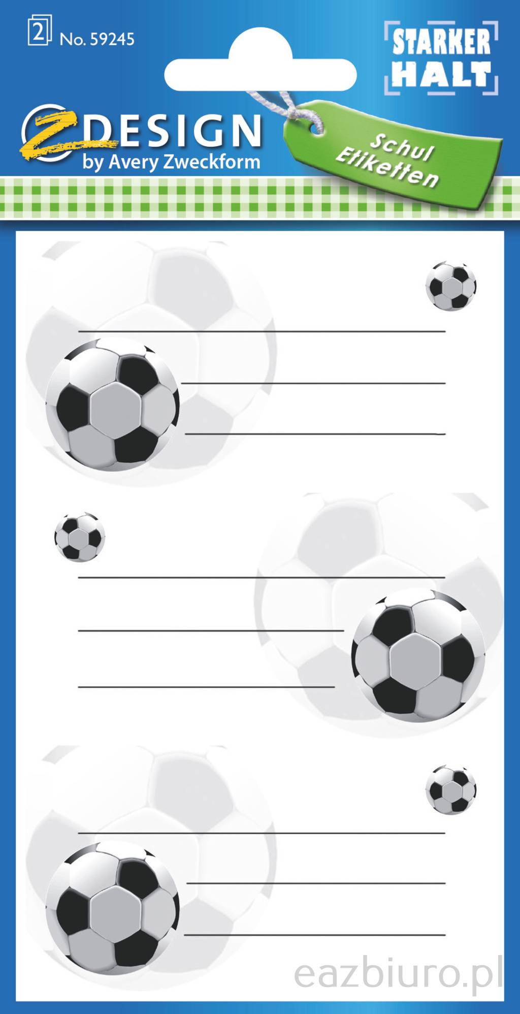 Naklejki na książki i zeszyty - piłka nożna avery z-design | eazbiuro.pl | Zamów bez zwłoki!