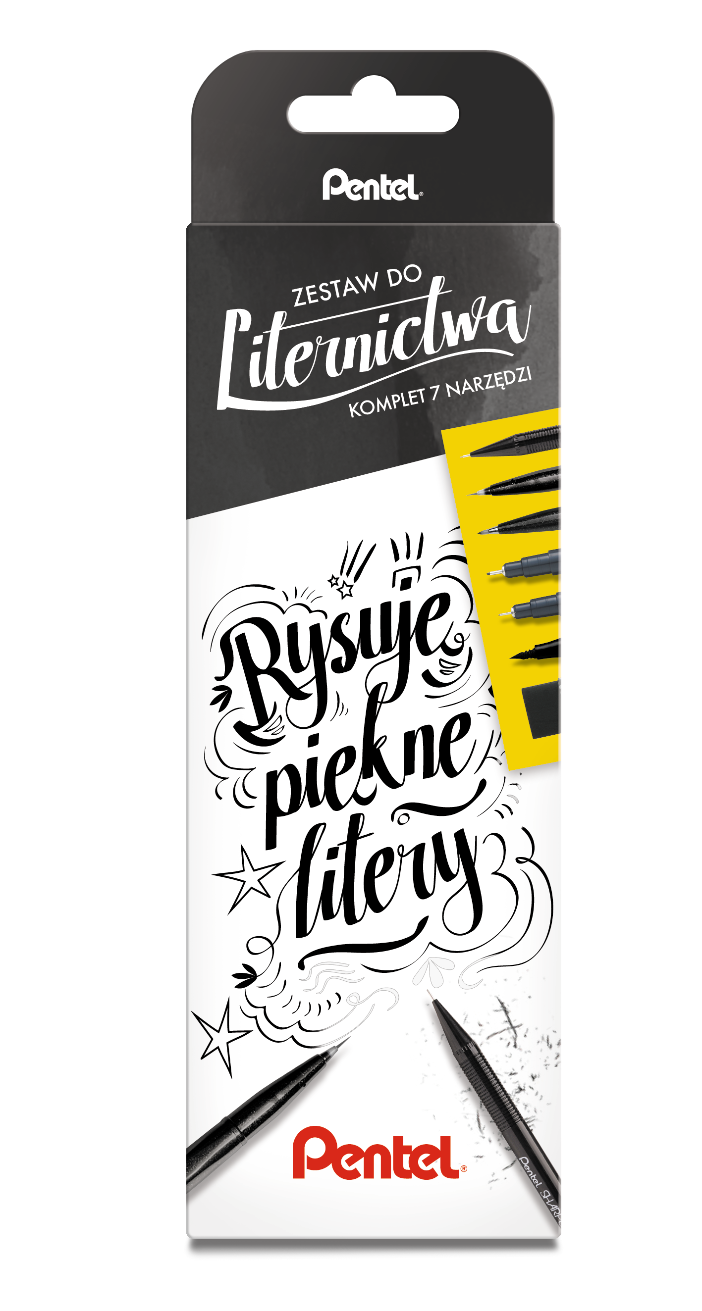 Kompletny zestaw do liternictwa Pentel | eazbiuro.pl | Działaj śmiało!