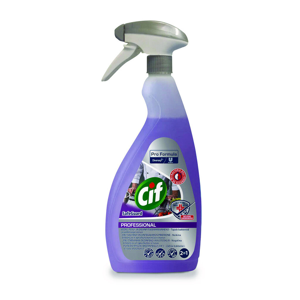 Preparat do mycia i dezynfekcji Cif diversey 2w1, skoncentrowany, 750ml
