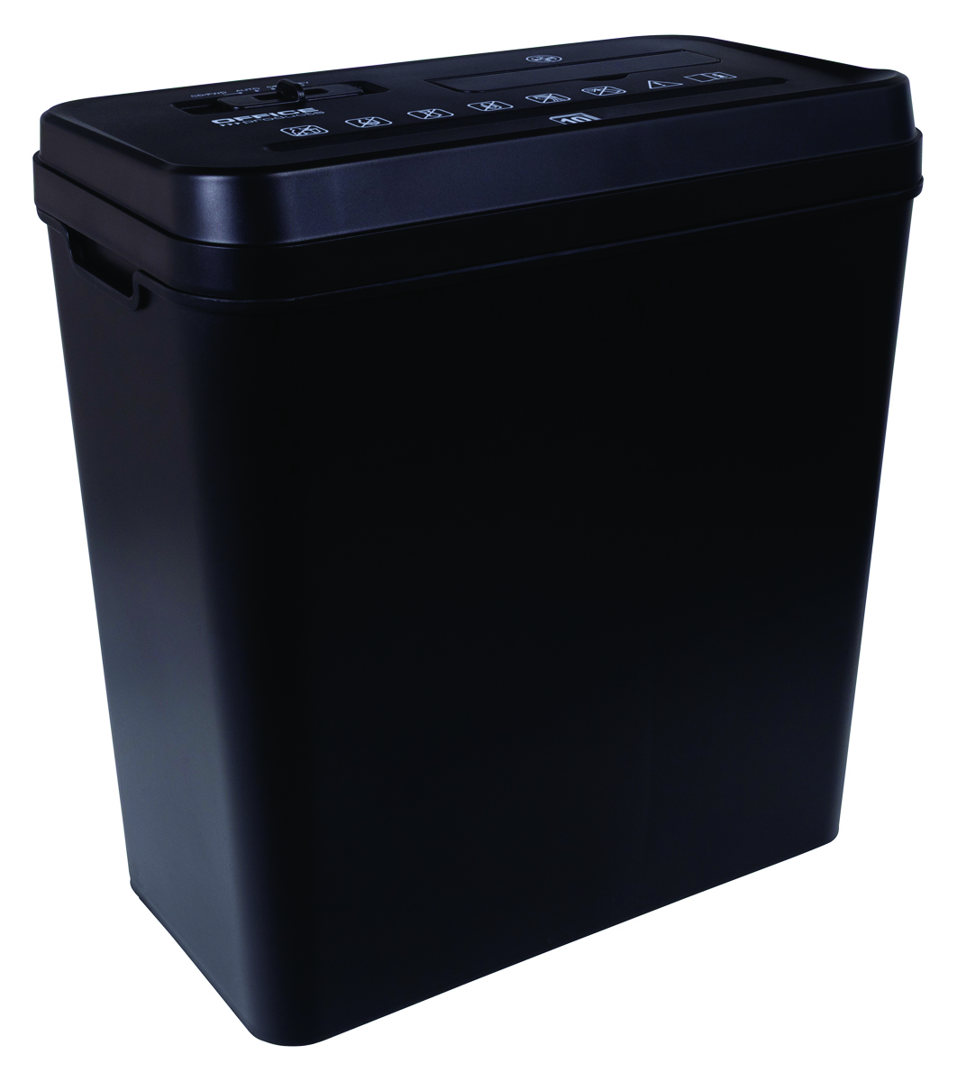Niszczarka OFFICE PRODUCTS, paski, do 10 kartek A4, kosz 14l, czarna