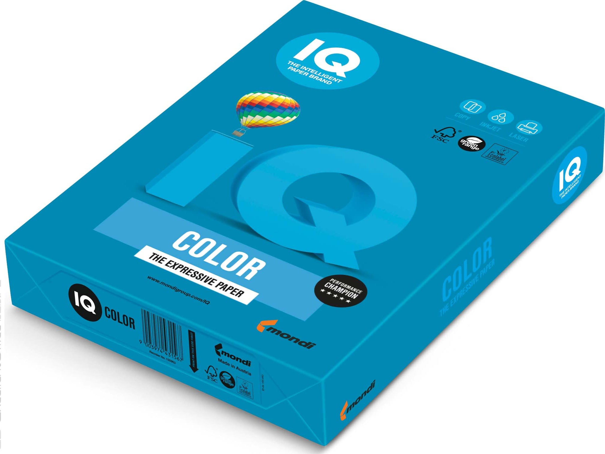 Papier ksero iq kolor A4 granat dB49 Papier ksero iq kolor A4 granat dB49