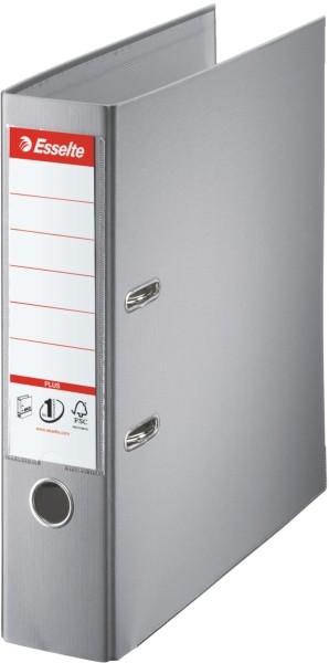 Segregator Esselte plus, A4, A4 80 mm, szary | eazbiuro.pl | Kup w sekundę!