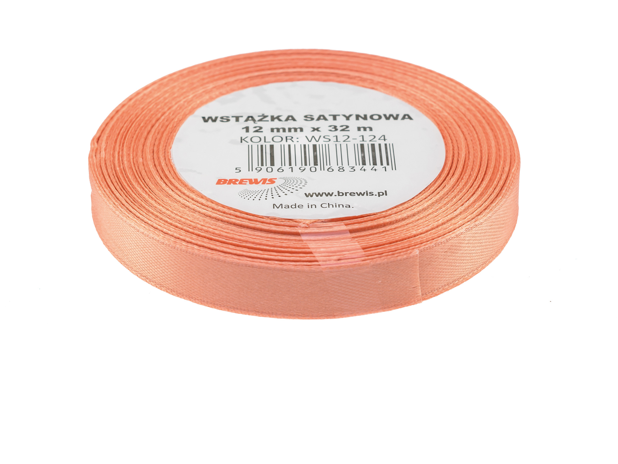 Wstążka Brewis satynowa 12 mm 32 m łososiowy | eazbiuro.pl | Kup już teraz!