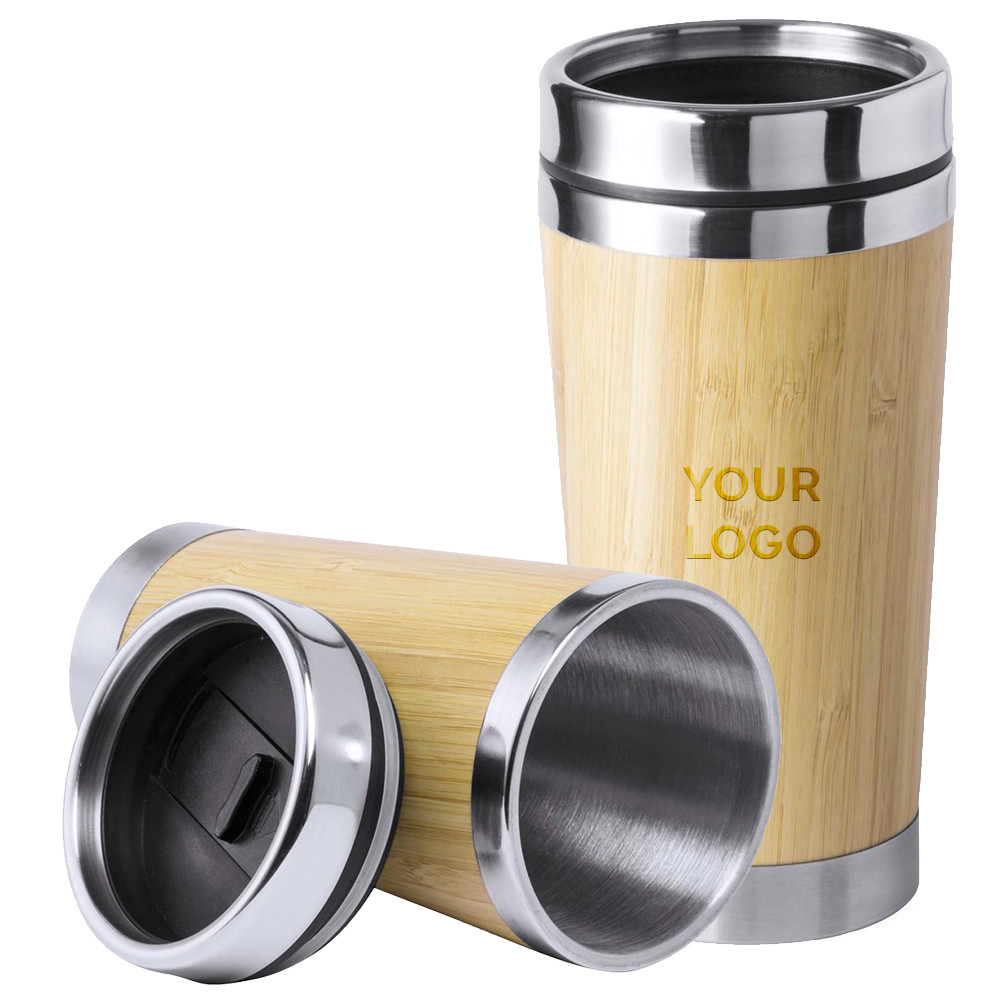 Kubek termiczny bambusowy z grawerem | eazbiuro.pl | Nie czekaj!