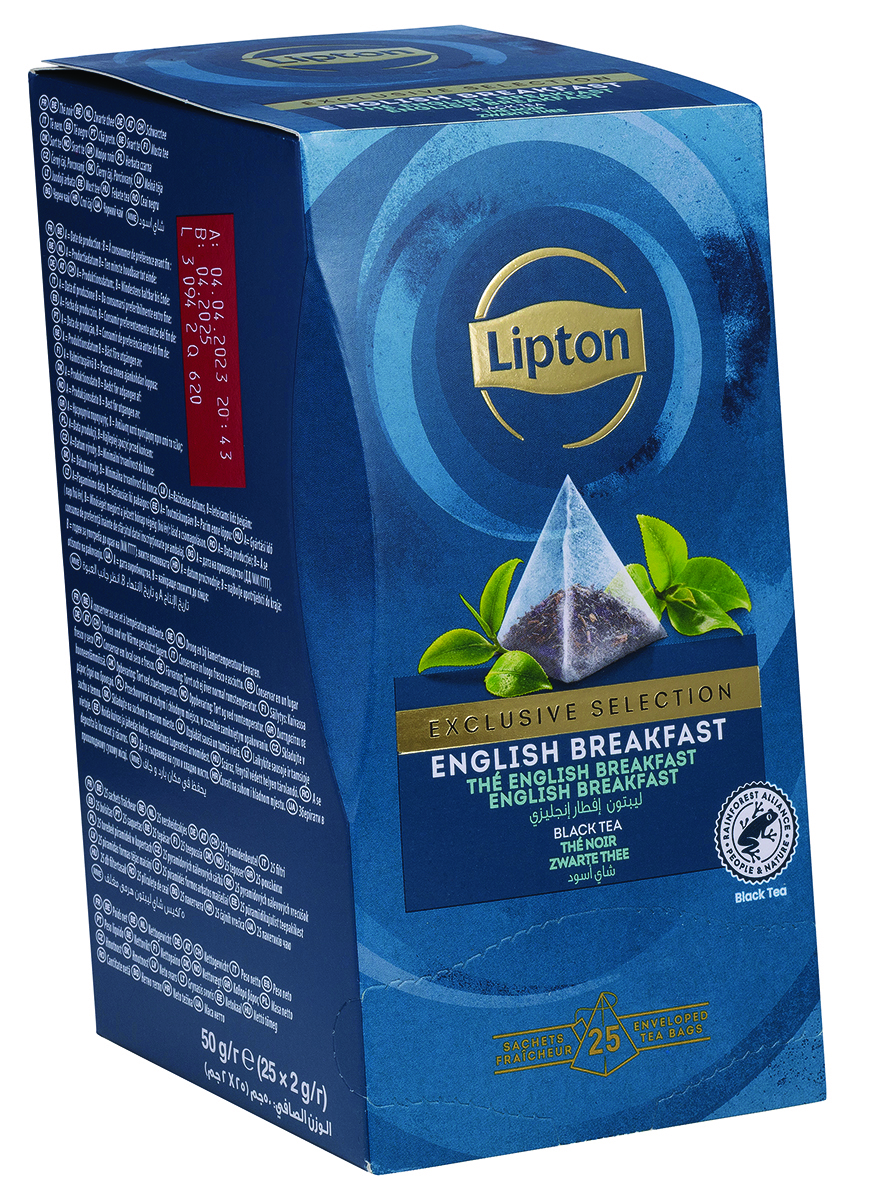 Herbata Lipton exclusive selection english breakfast piramidka 25 torebek
