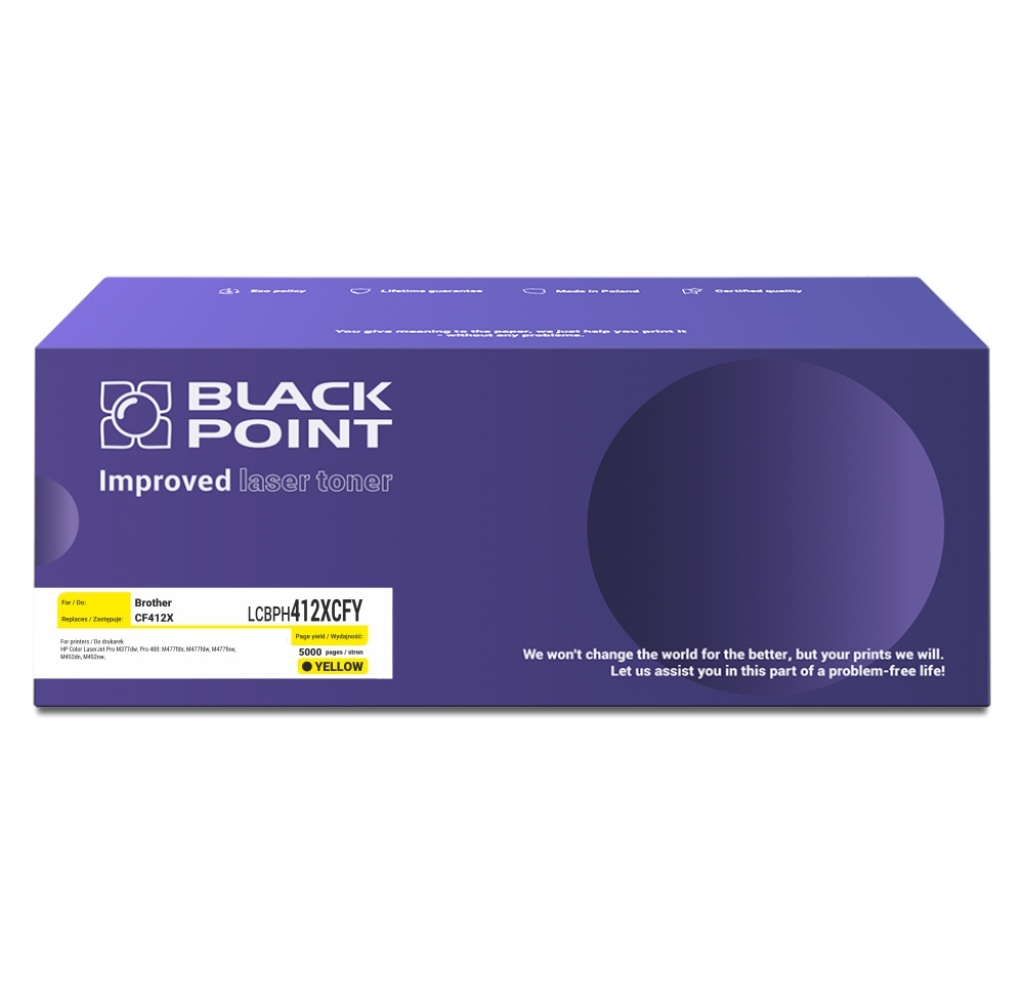 Toner Black Point HP cf412x - lcBlack Pointh412xcfy Toner Black Point HP cf412x - lcBlack Pointh412xcfy