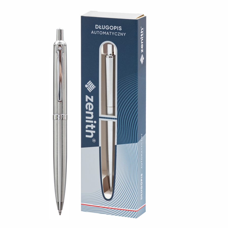 Długopis automatyczny Zenith Silver w etui | eazbiuro.pl | Kup od razu!