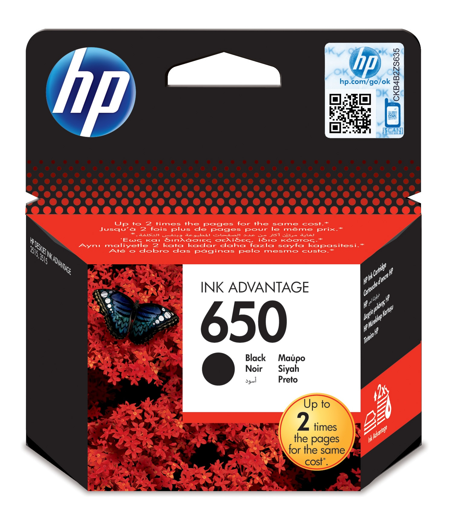 Wkład atramentowy HP cz101ae nr 650 czarny