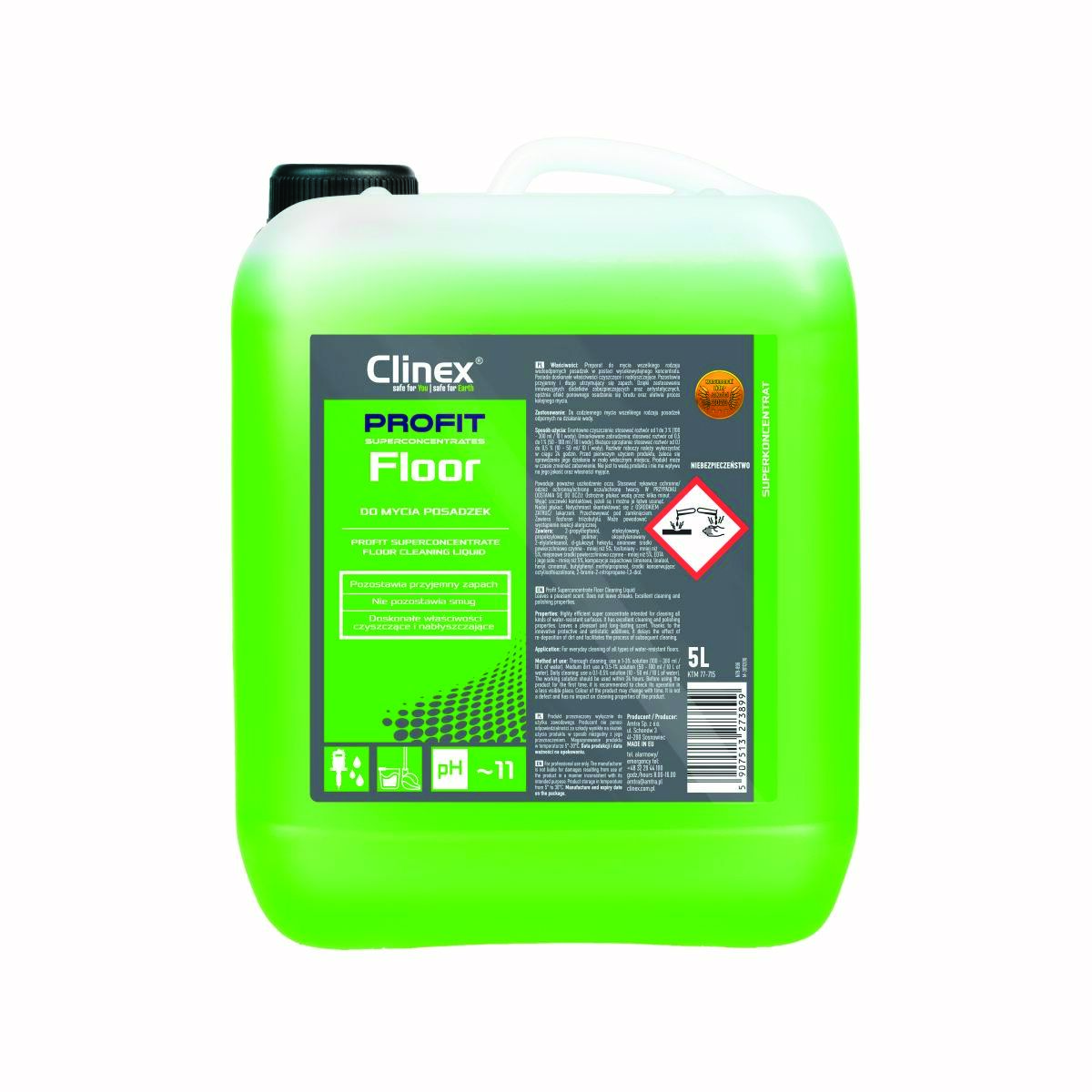 Preparat CLINEX Profit Floor, do mycia posadzek, 5l