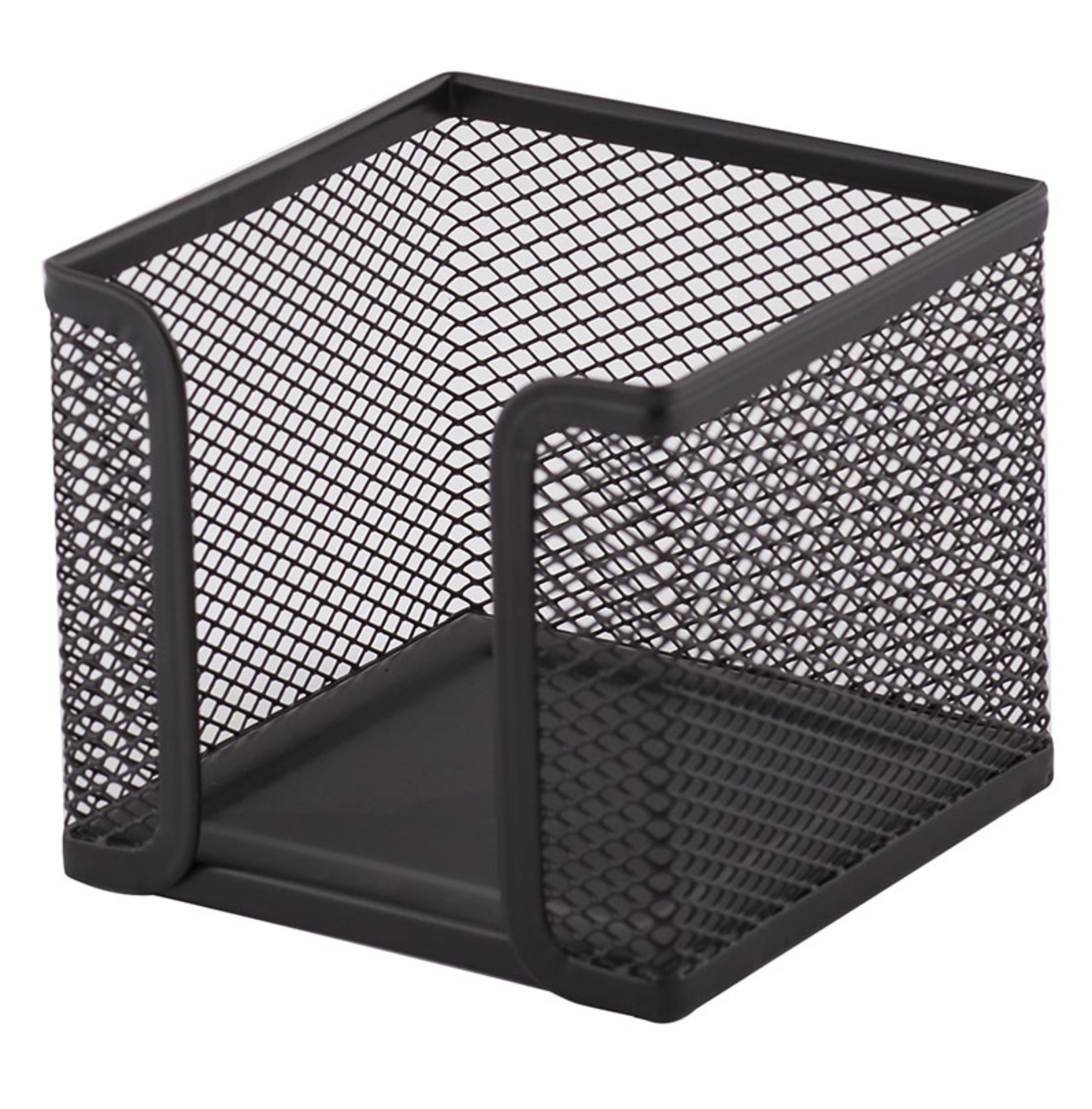 Przybornik na karteczki siatka czarny 95x95 x 80 | eazbiuro.pl | Kup z rabatem!
