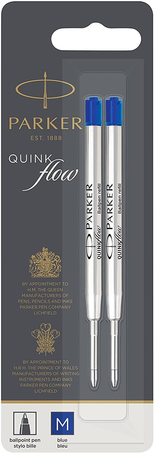 Parker wkład do długopisów quinkflow niebieski 2 sztuki