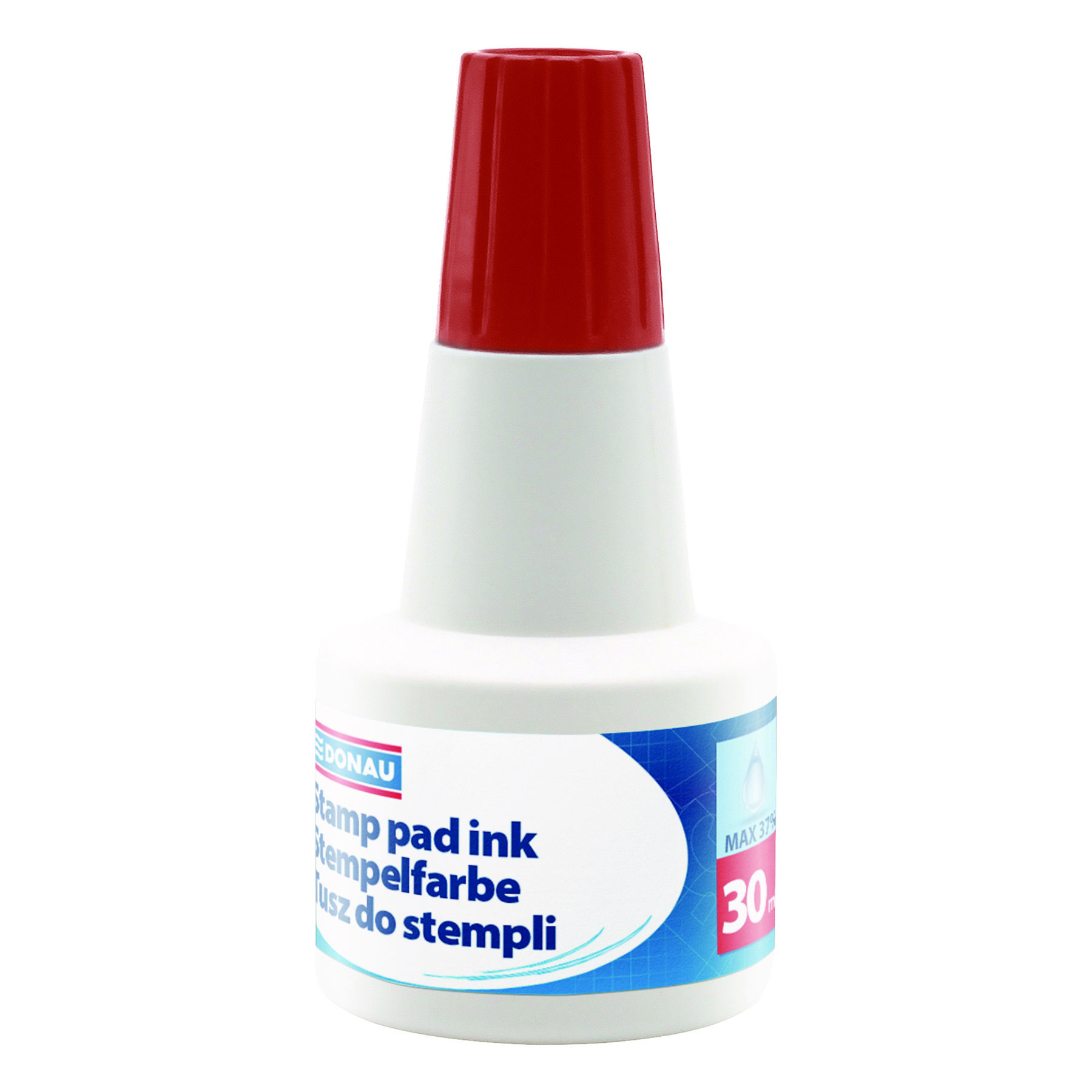 Tusz do stempli Donau 30ml czerwony Tusz do stempli Donau 30ml czerwony