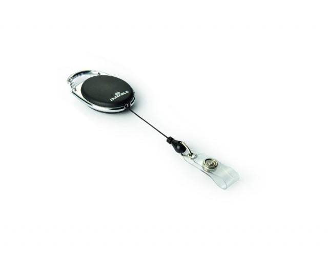 MecHanizm ściągający Durable do identyfikatora czarny MecHanizm ściągający Durable do identyfikatora czarny
