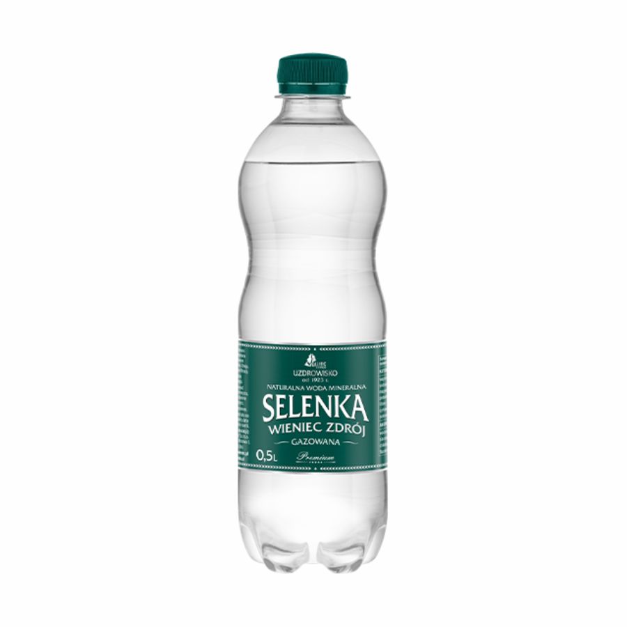 Woda mineralna Selenka 0,5l gazowana bez kaucji