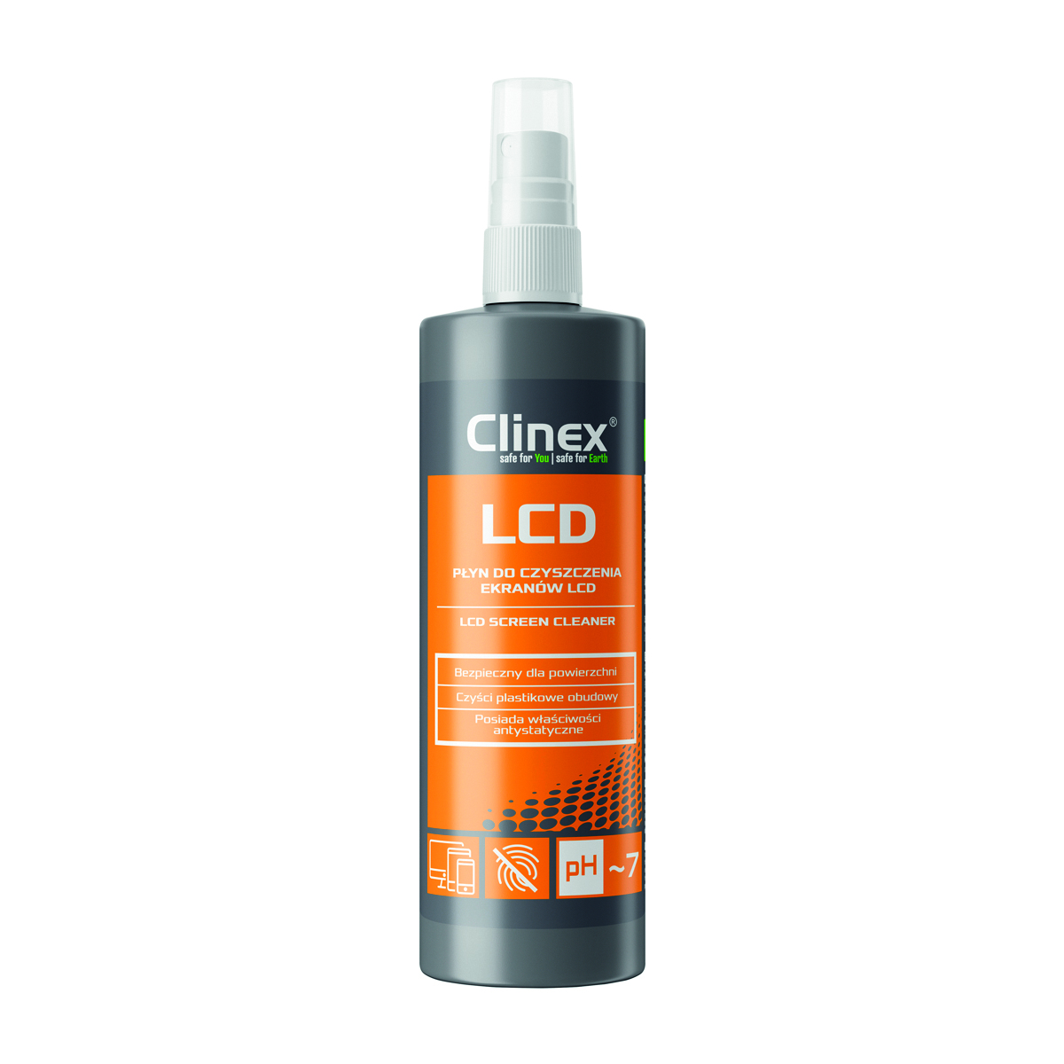 Clinex lcd 77-687 spray do czyszczenia ekranów lcd 200ml
