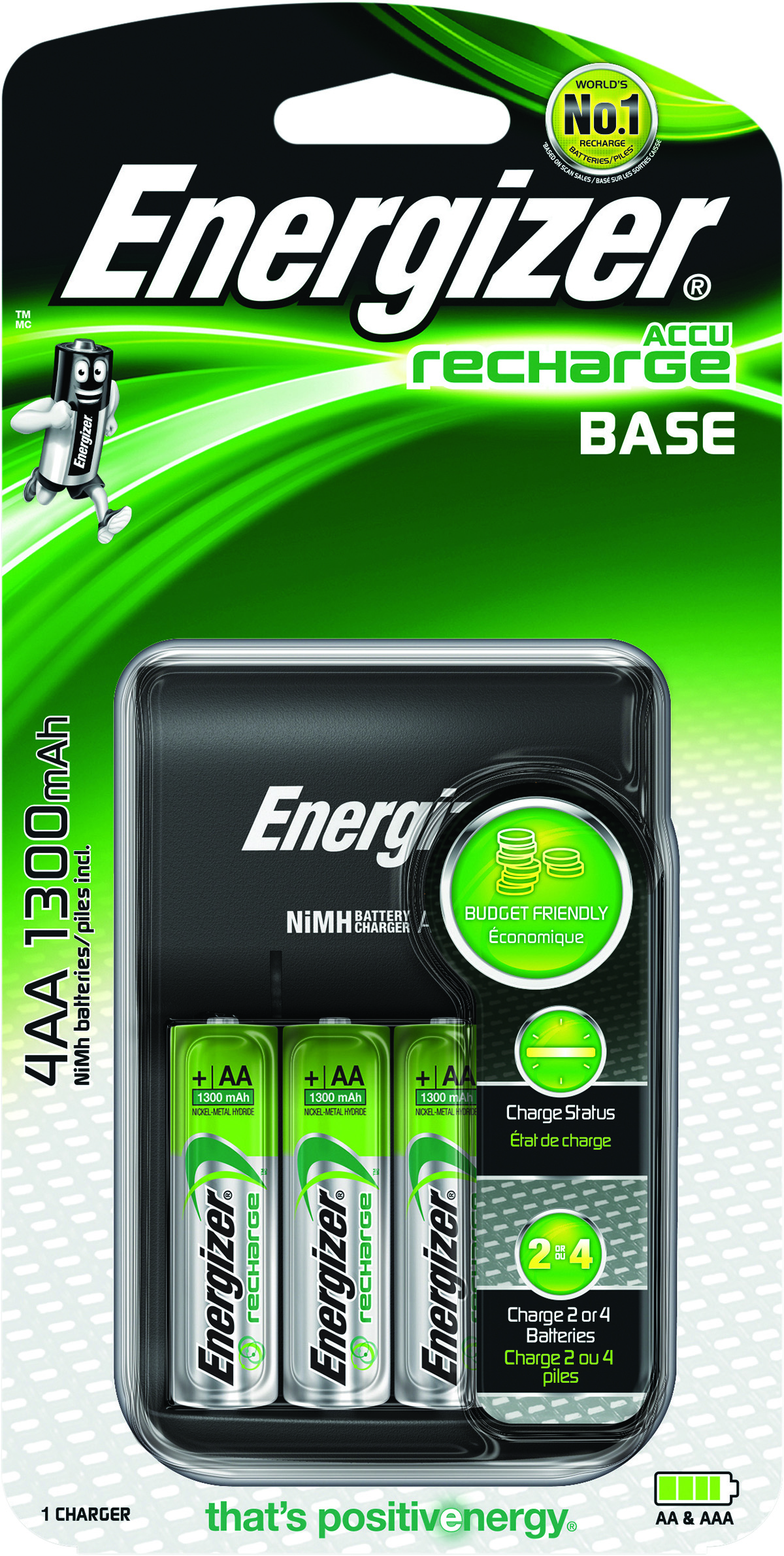 Ładowarka Energizer base + 4 sztuki akumulaTorków aa Ładowarka Energizer base + 4 sztuki akumulaTorków aa