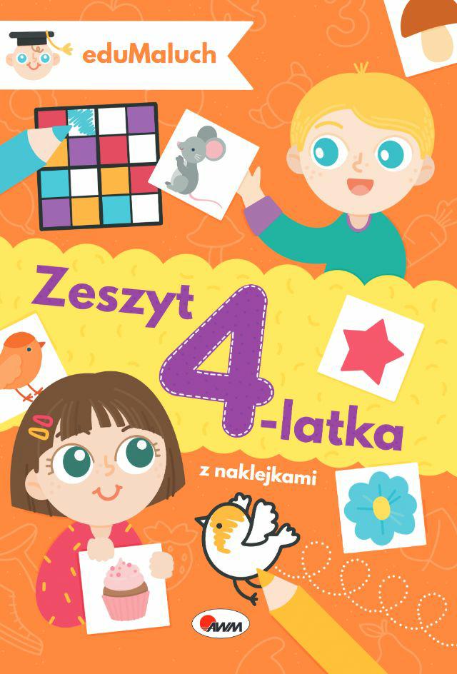 Edumaluch zeszyt 4-latka – książeczka aktywizująca dla dzieci | Nauka przez zabawę Edumaluch zeszyt 4-latka – książeczka aktywizująca dla dzieci | Nauka przez zabawę
