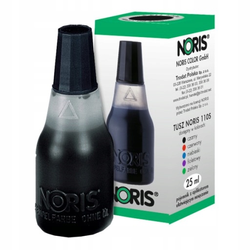 Tusz do pieczątek bezolejowy Noris 110s 25ml czarn