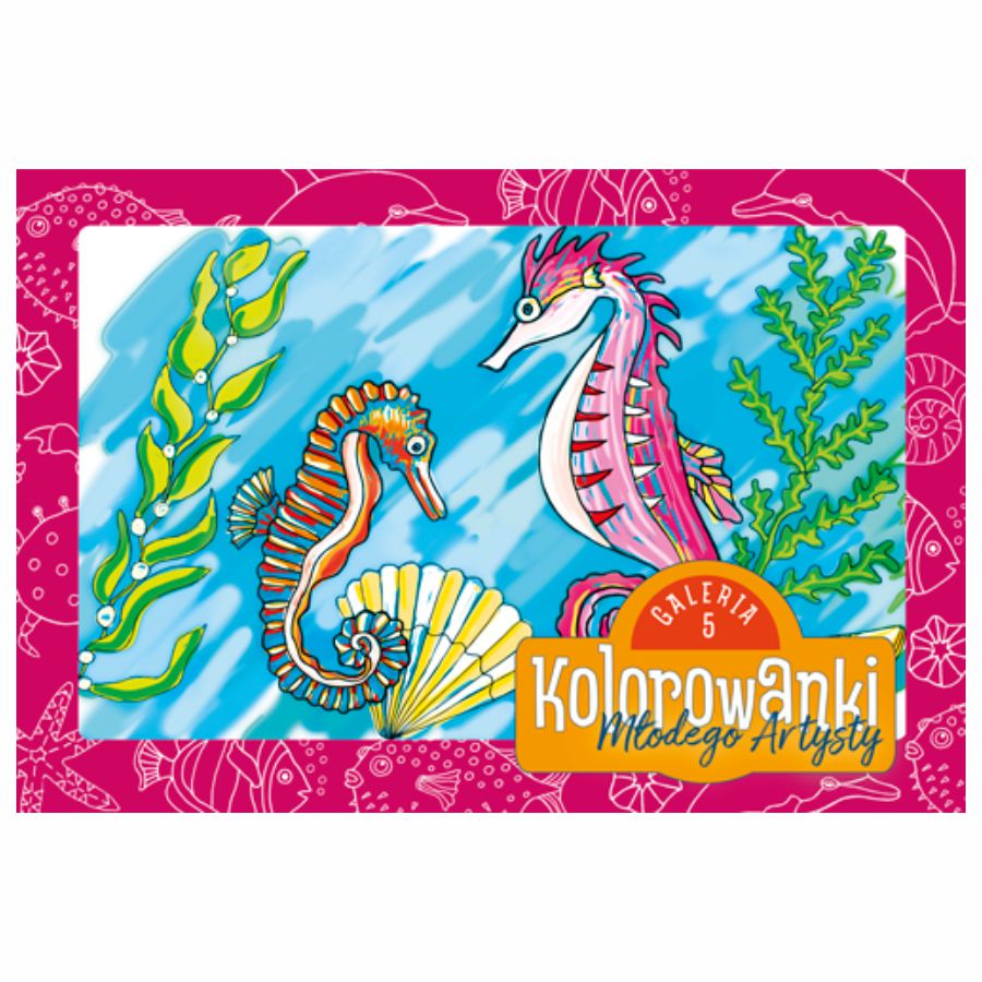 Kolorowanki młodego artysty 4+ B5 rybki Kolorowanki młodego artysty 4+ B5 rybki