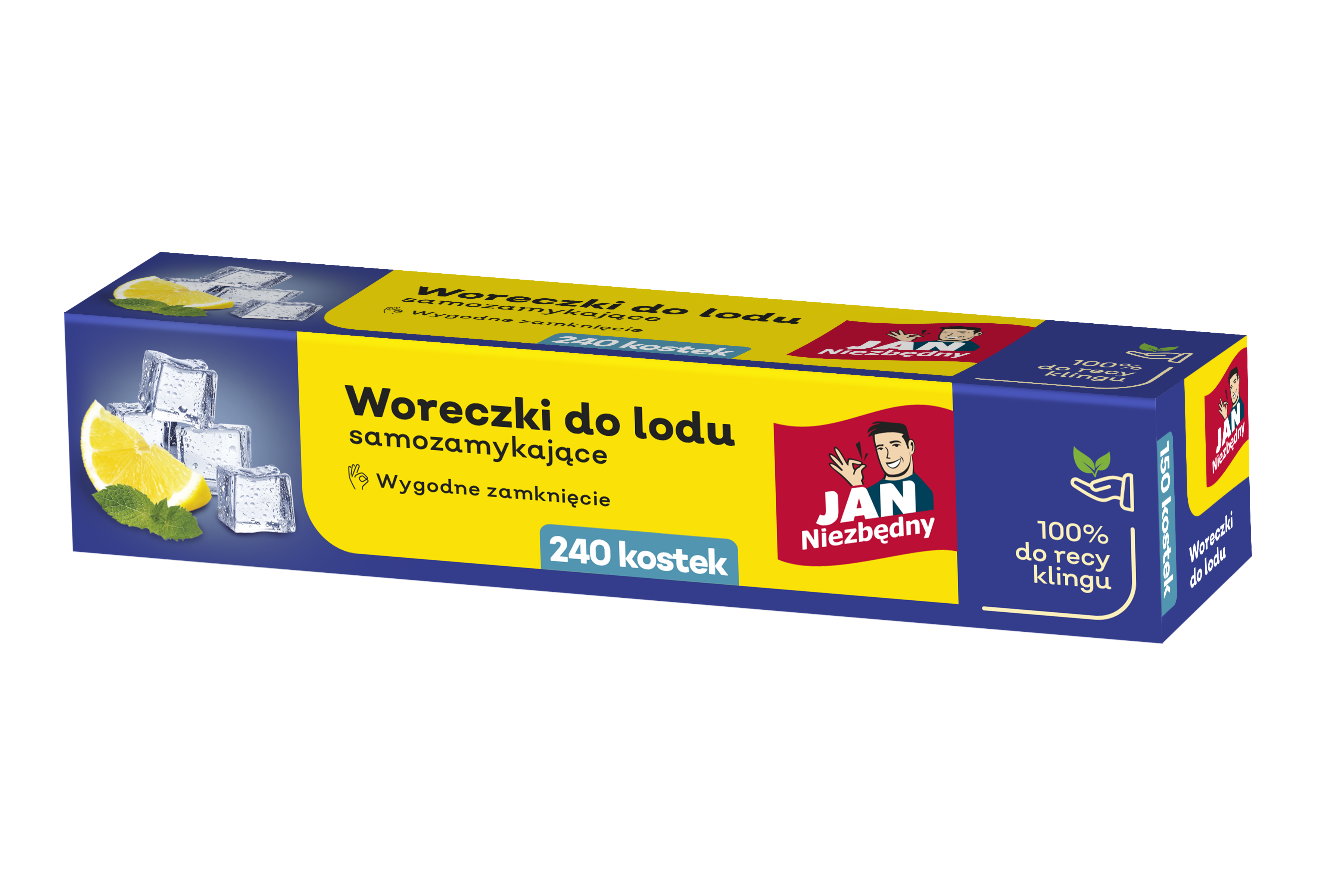 Woreczki do lodu samozamykające 240 szt.