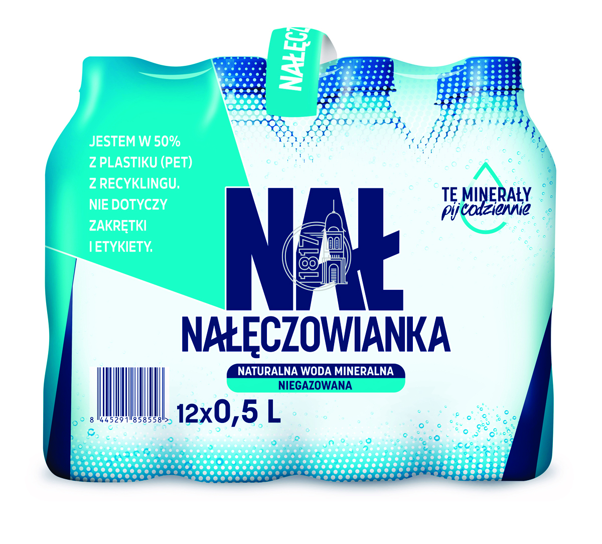Woda mineralna NAŁĘCZOWIANKA, niegazowana, 0,5l, kaucja