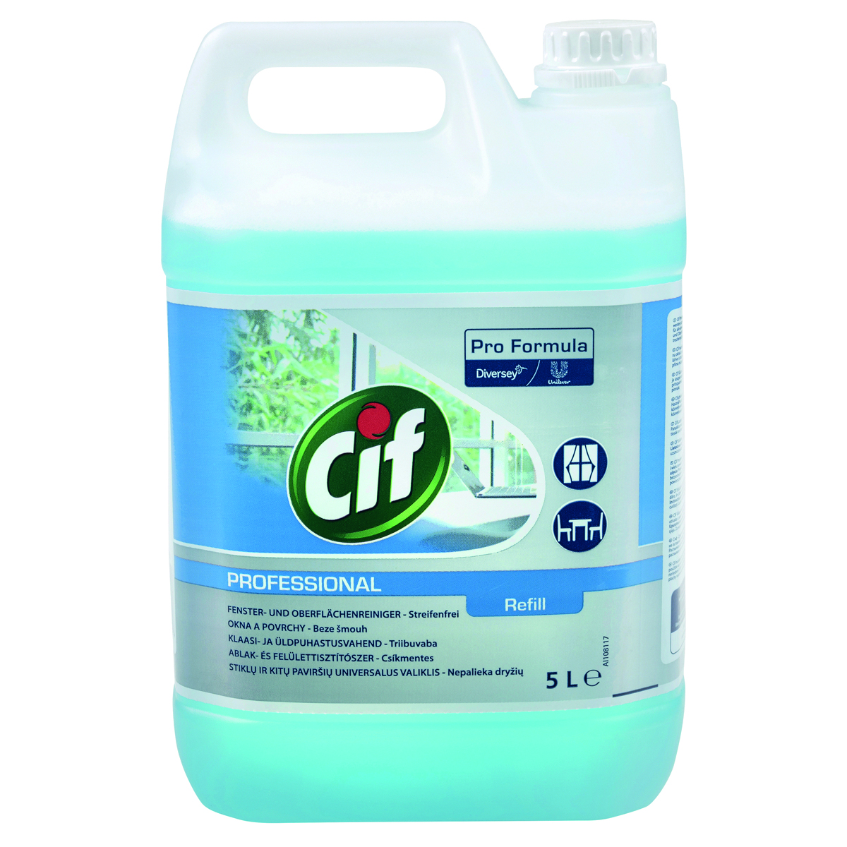 Preparat do mycia szyb Cif diversey, 5l Preparat do mycia szyb Cif diversey, 5l
