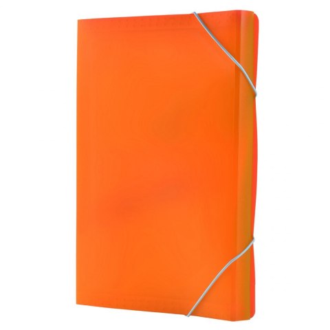 Teczka harmonijkowa z gumką narożną 13 przegródek pomarańczowa | eazbiuro.pl | Kup skutecznie!