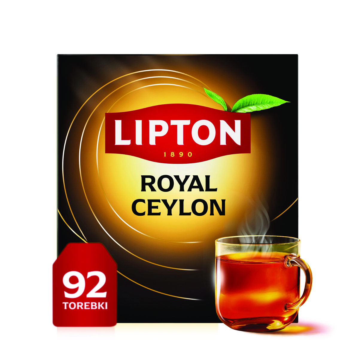 Herbata LIPTON czarna, Royal Ceylon, 92 torebki
