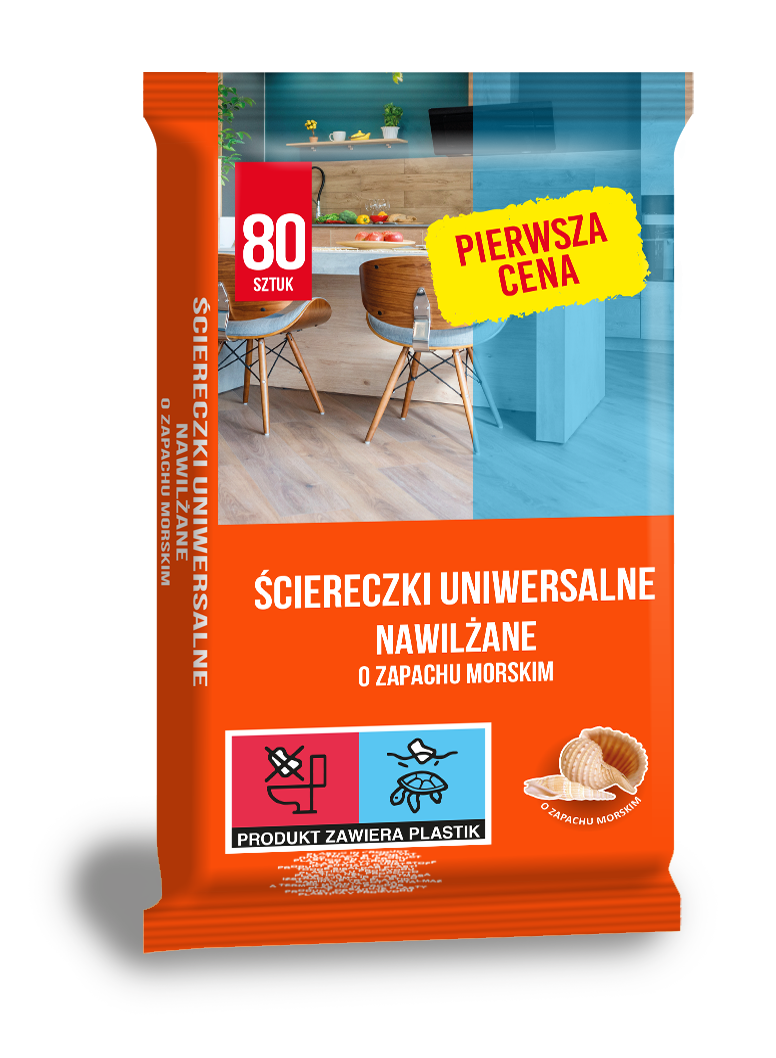 Ściereczki nawilżone uniwersalne fixi zestaw 80 sztuk | eazbiuro.pl | Kup z dostawą!