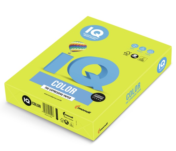 Papier ksero iq color neon A4 zielony neogn Papier ksero iq color neon A4 zielony neogn