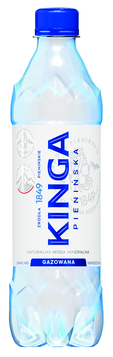 Woda mineralna KINGA PIENIŃSKA, gazowana, 0,5l, kaucja