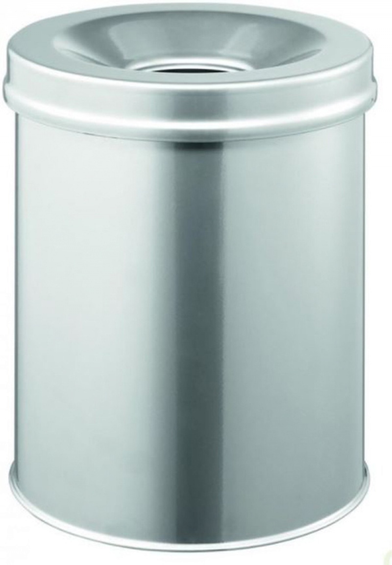 Kosz na śmieci, 15l, z pokrywą, metaliczny Kosz na śmieci, 15l, z pokrywą, metaliczny