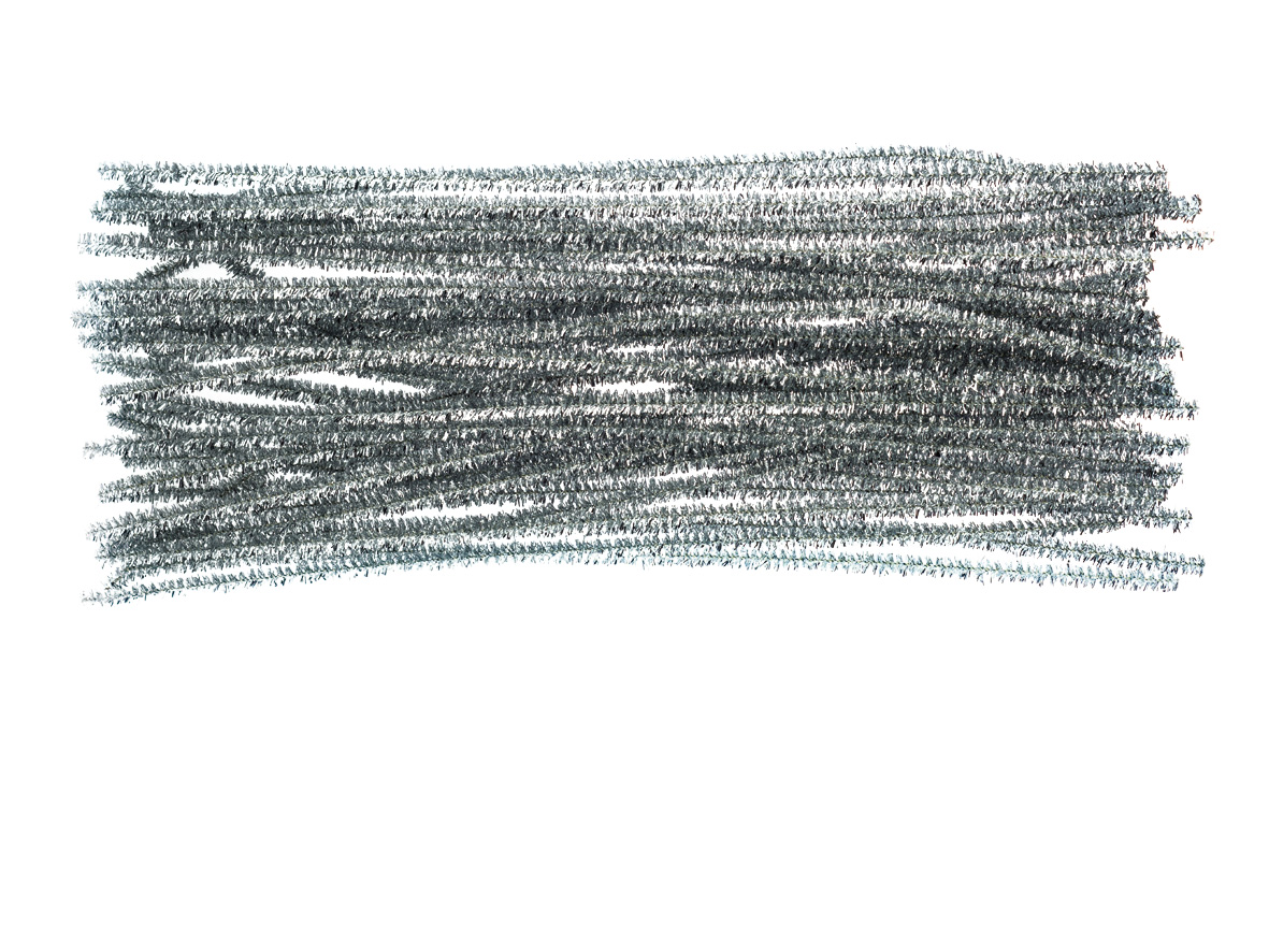 Druciki kreatywne metalizowane 30 cm zestaw 40 sztuk srebrne | eazbiuro.pl | Kup z dostawą!