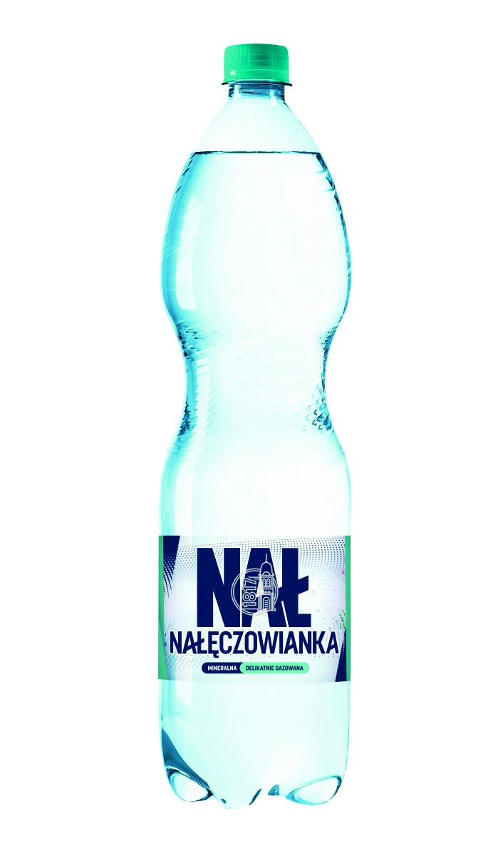 Woda mineralna NAŁĘCZOWIANKA, delikatny gaz, 1,5l