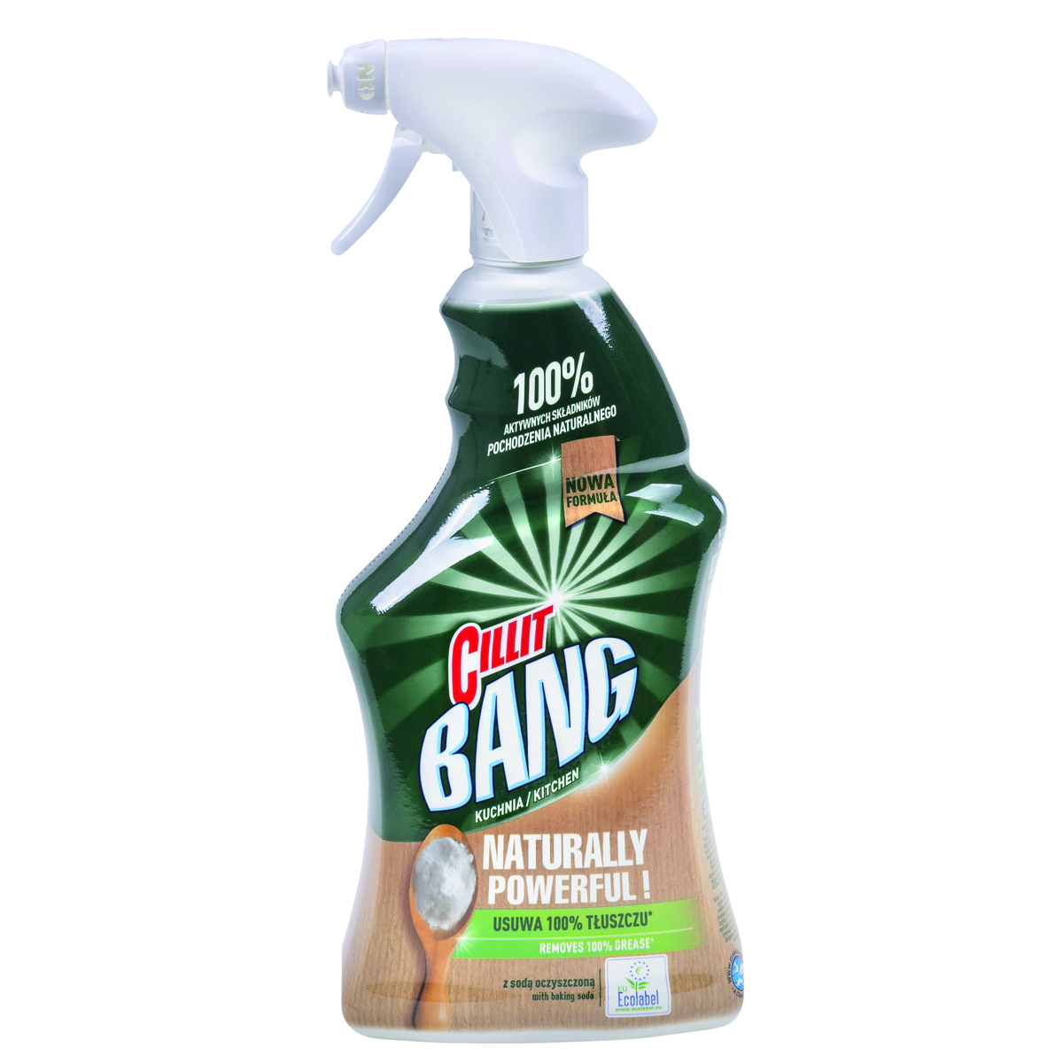 Spray do kuchni cillit bang naturally, z sodą oczyszczoną, 750 ml Spray do kuchni cillit bang naturally, z sodą oczyszczoną, 750 ml