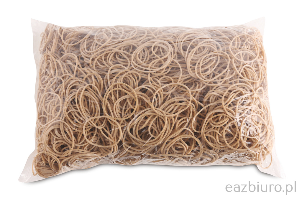 Gumki reCepturki Office Products, średnica 40mm, 1,5x1,5mm, 60% kauczuku, 1000g, zgrzewka, naturalne