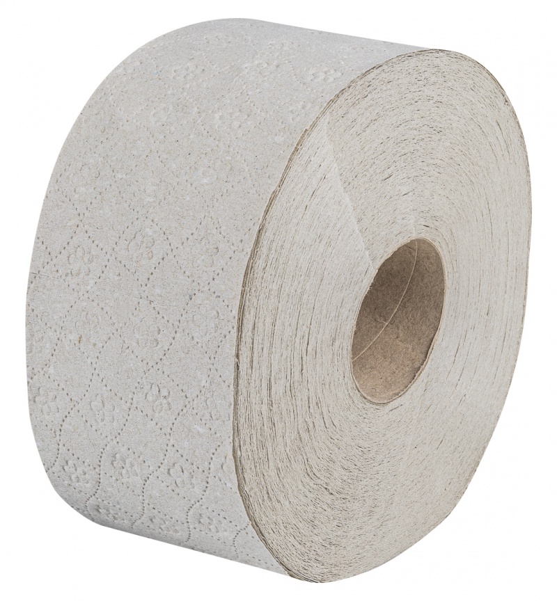 Papier toaletowy makulaturowy DONAU EXPERT Jumbo, 1-warstwowy, 750 listków, 12szt., szary