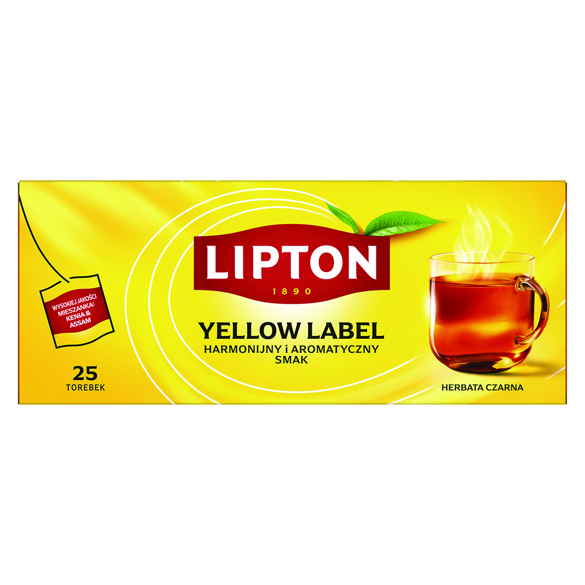 Herbata czarna Lipton yellow label 25 torebek