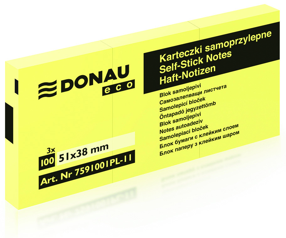 Notatnik samoprzylepny 51*38 *eko* /3szt./