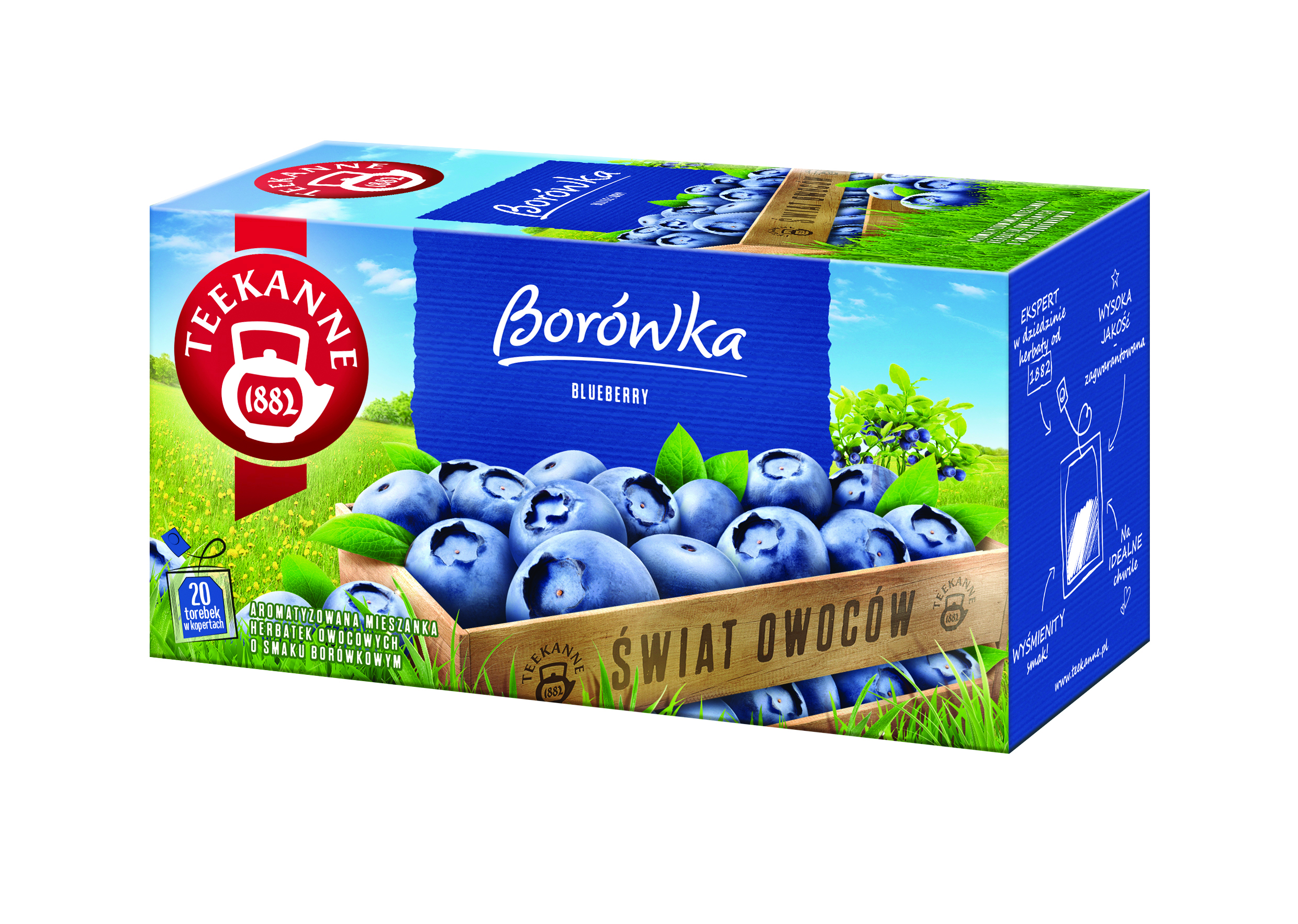 Herbata teekanne world of fruits, borówka, 20 kopert Herbata teekanne world of fruits, borówka, 20 kopert