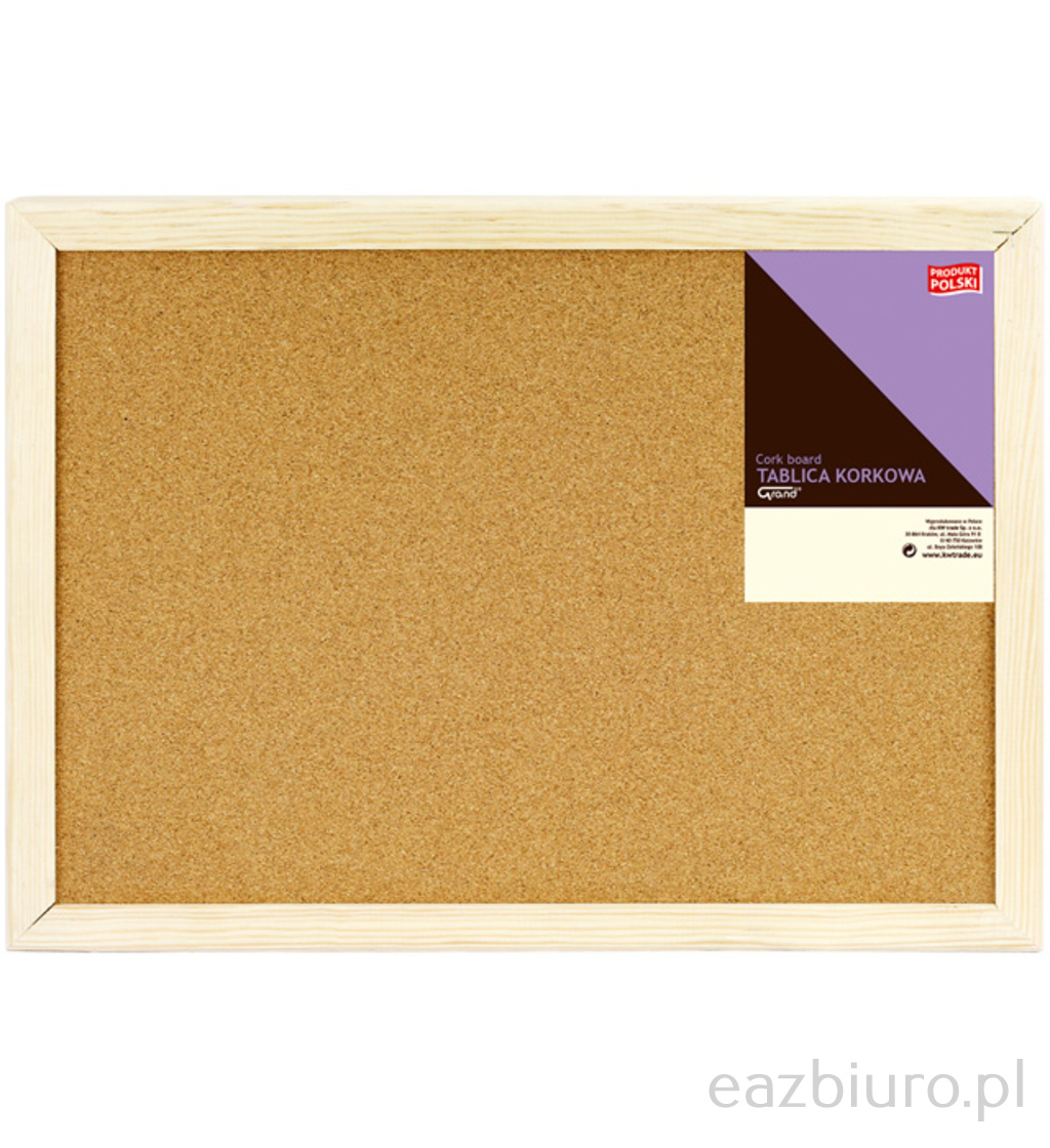 Tablica korkowa Grand rama drewniana 40 x 60 - 5003 | eazbiuro.pl | Kup już teraz!