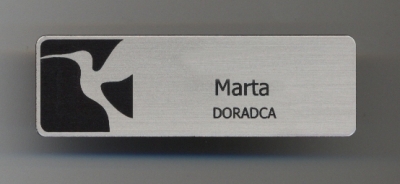 Identyfikator standardowy z grawerem i magnesem