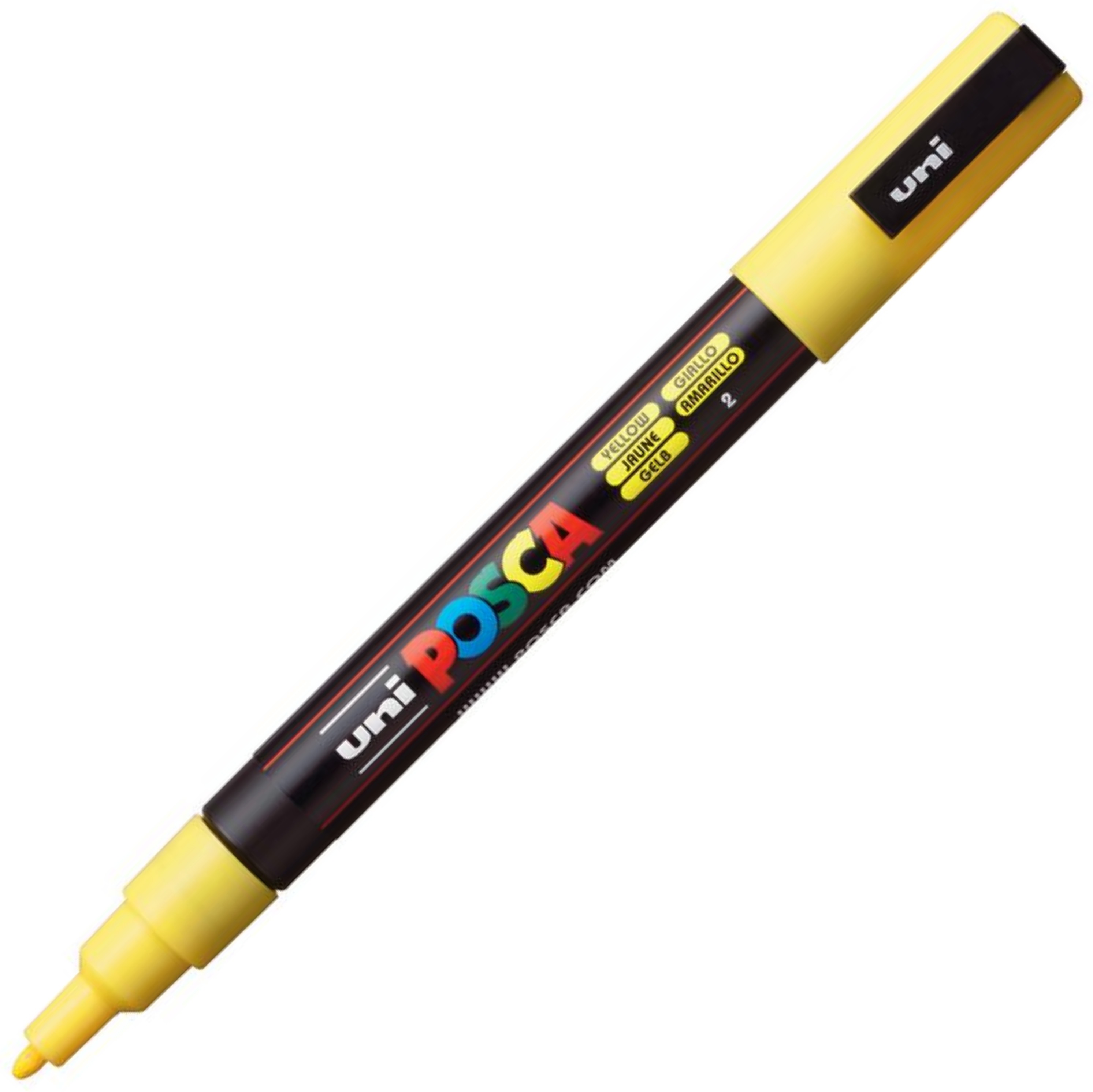 Pc-3 m żółty marker posca uni do biura | eazbiuro.pl | Kup bez ryzyka!
