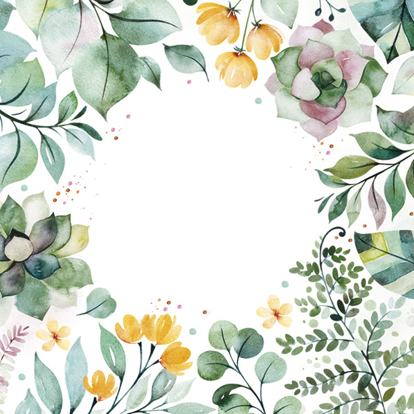 Serwetki Papierowe Floral Frame 33 x 33 cm Maki Lunch napkins