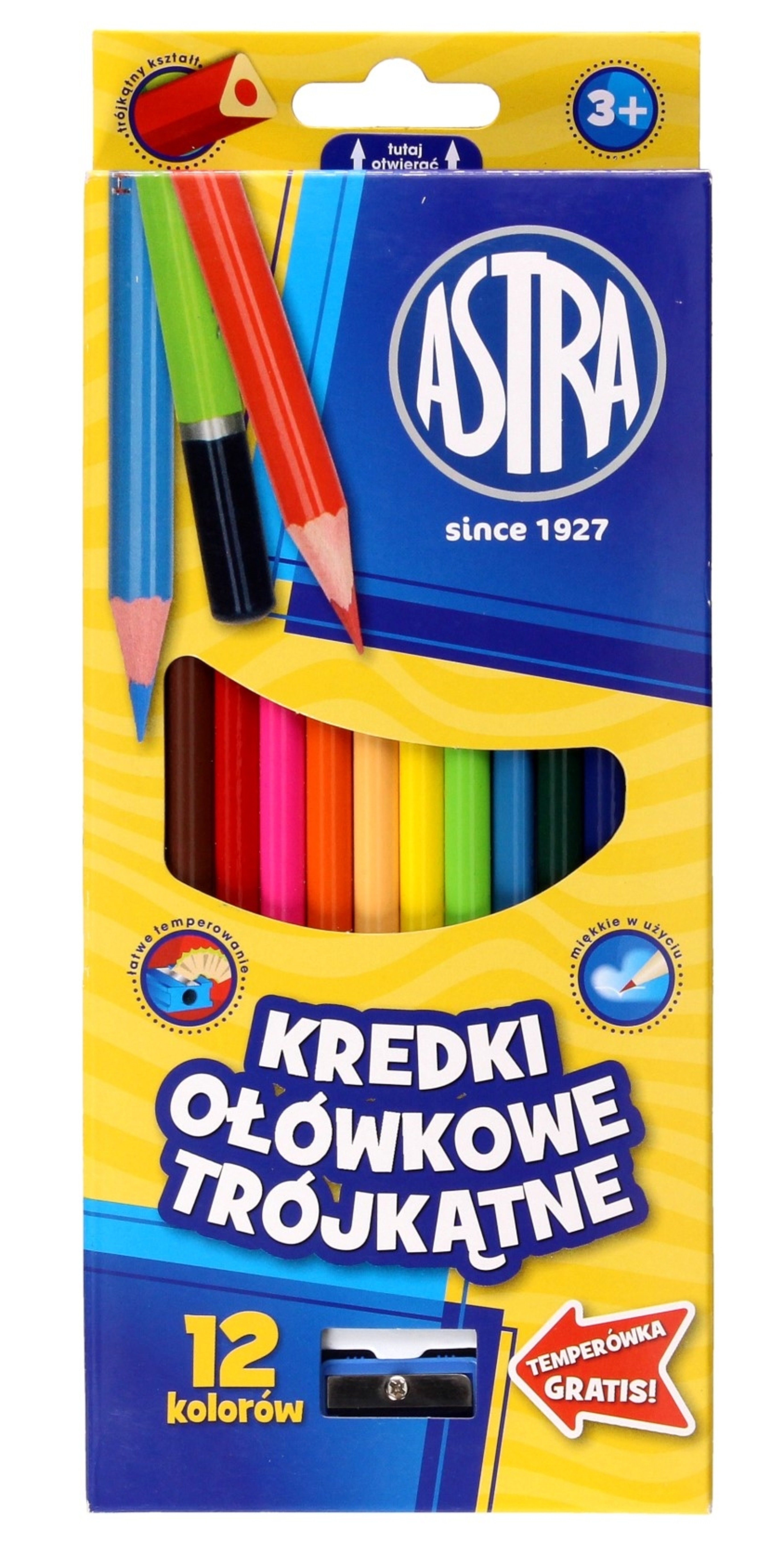 Kredki 12k. Astra ołówkowe